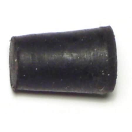 Midwest Fastener 5/16" x 1/2" x 13/16" #000 Black Rubber Stoppers 1 12PK 65861